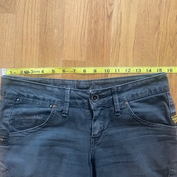 G-Star Raw 3301 Black Denim skinny jeans. Zipper detail. - Picture 5 of 7